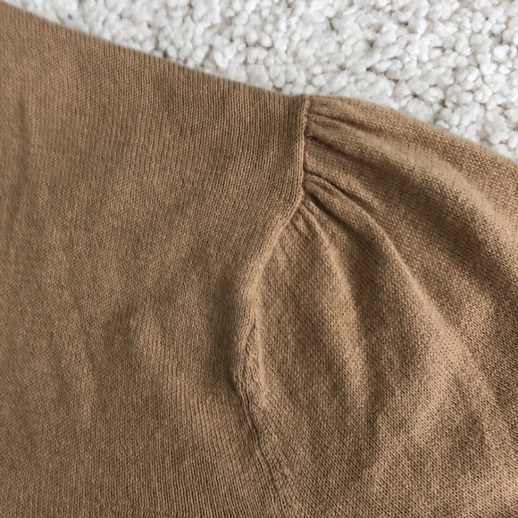 Beautiful tan color cardigan with self belt - Picture 9 of 9